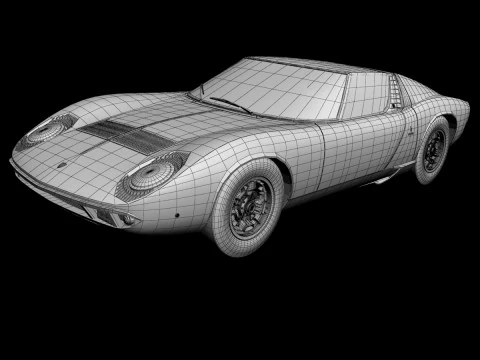Miura P400 3D Model