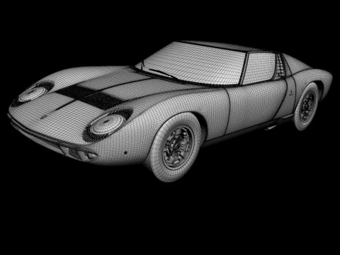 Miura P400 3D Model