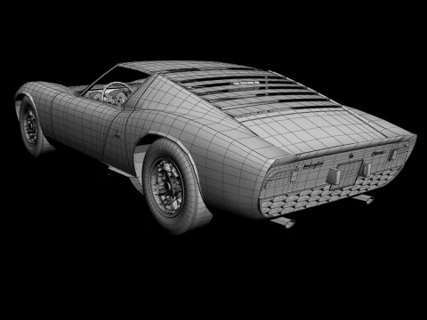 Miura P400 3D Model