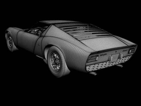 Miura P400 3D मॉडल