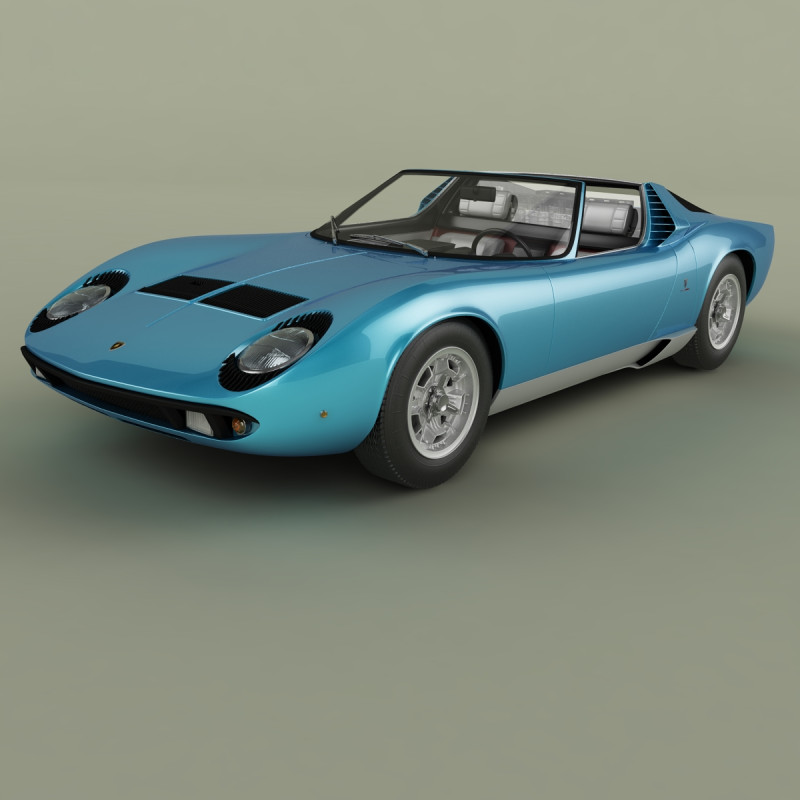 Miura Roadster Model 3D .c4d .max .obj .3ds .fbx .stl .blend