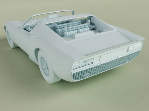 Miura Roadster 3D Model