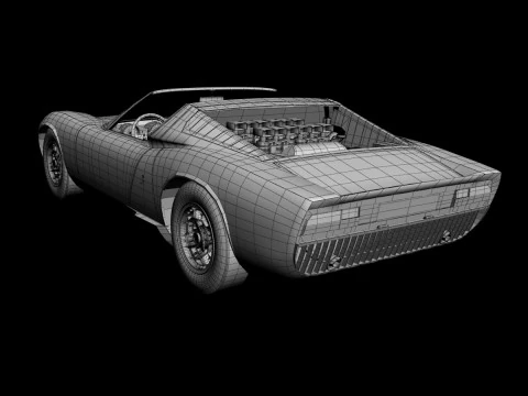 Miura Roadster 3D Model