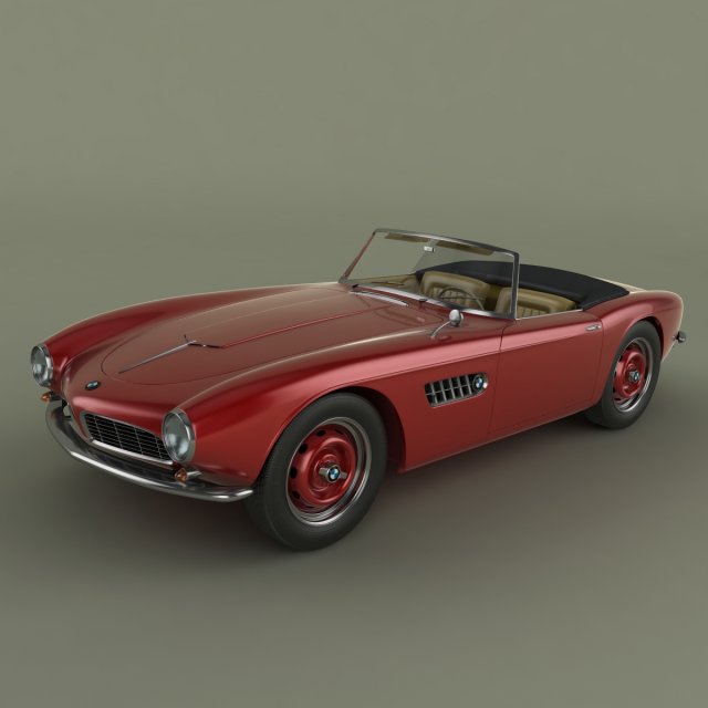bmw 507 3D Model .c4d .max .obj .3ds .fbx .stl .blend 