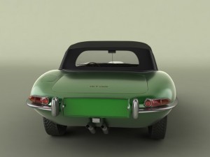 jaguar e type convertible 3D मॉडल