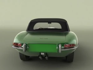 jaguar e type convertible 3D Model