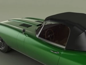 jaguar e type convertible 3D Model