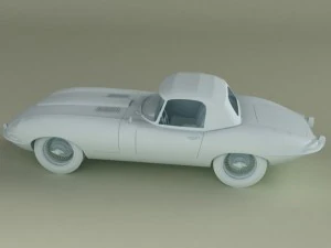 jaguar e type convertible 3D Model