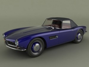 bmw  507 1958 Model 3D
