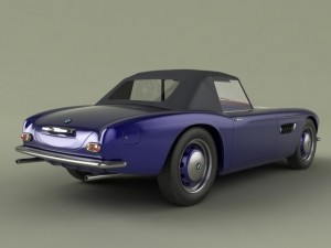 bmw  507 1958 3D Model