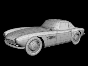 bmw  507 1958 3D Model