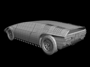 bizzarini manta concept Modello 3D