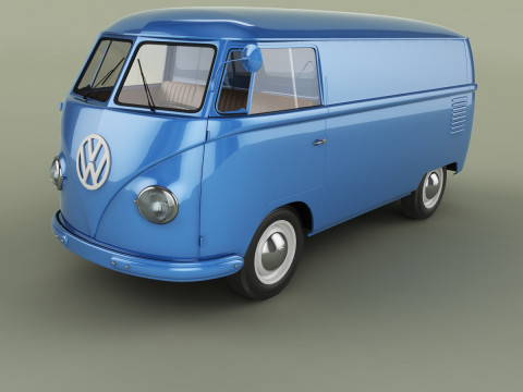 Volkswagen Type 2 van T1 3D 모델