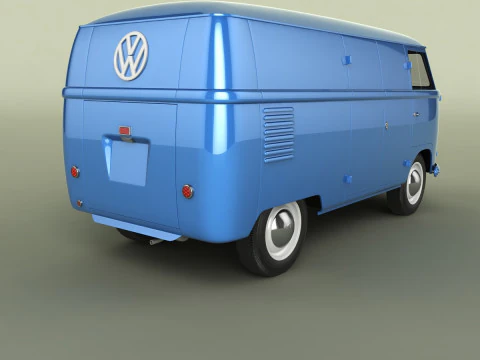 Volkswagen Type 2 van T1 3D Model