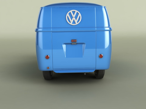 Volkswagen Type 2 van T1 Model 3D