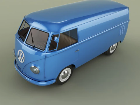 Volkswagen Type 2 van T1 3D Model