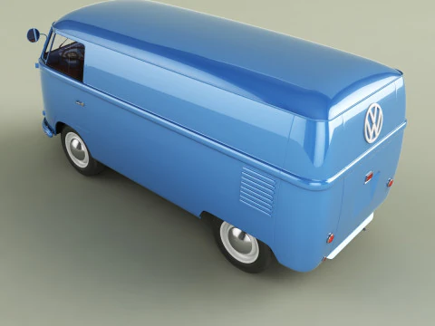 Volkswagen Type 2 van T1 3D Model