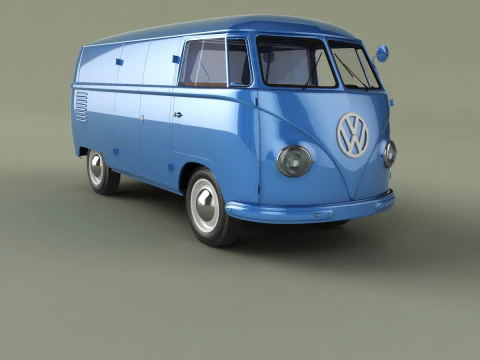 Volkswagen Type 2 van T1 3D Model