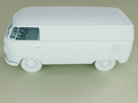 Volkswagen Type 2 van T1 3D Model
