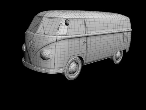 Volkswagen Type 2 van T1 3D Model