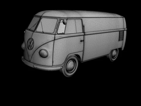 Volkswagen Type 2 van T1 3D Model