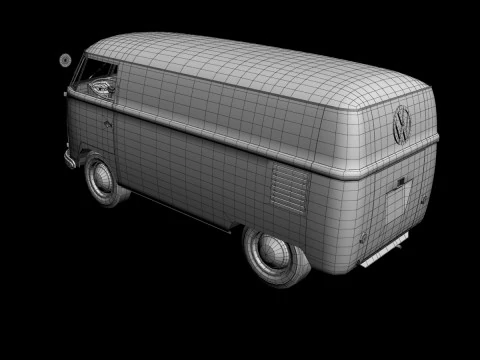 Volkswagen Type 2 van T1 3D Model