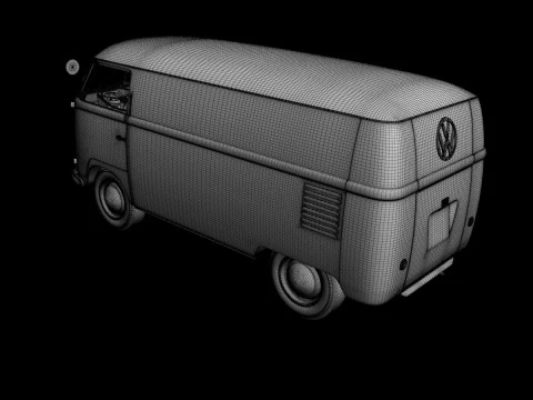 Volkswagen Type 2 van T1 3D Model