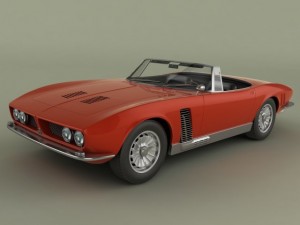 iso grifo convertible  1964 3D Model
