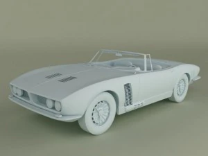 iso grifo convertible  1964 3D Model