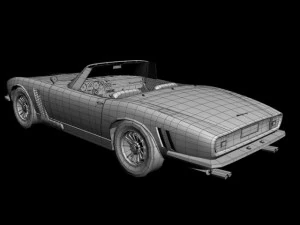 iso grifo convertible  1964 3D Model