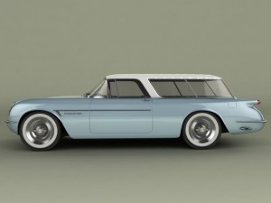 chevrolet corvette nomad concept 1954 Modèle 3D
