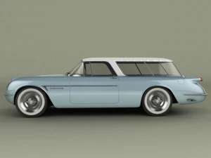 chevrolet corvette nomad concept 1954 3D Model