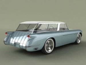 chevrolet corvette nomad concept 1954 3D Model