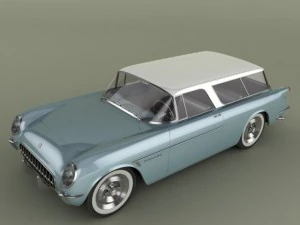 chevrolet corvette nomad concept 1954 3D Model