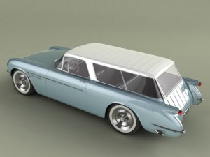 chevrolet corvette nomad concept 1954 Modèle 3D