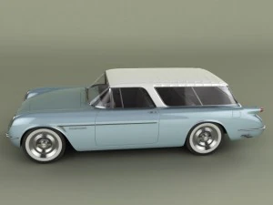chevrolet corvette nomad concept 1954 3D Model