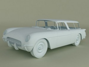 chevrolet corvette nomad concept 1954 Modèle 3D