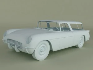 chevrolet corvette nomad concept 1954 3D Model