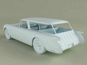 chevrolet corvette nomad concept 1954 Modèle 3D