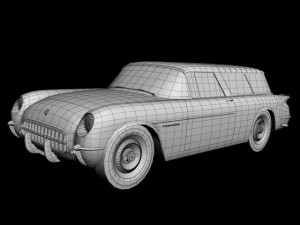 chevrolet corvette nomad concept 1954 Modèle 3D