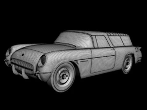 chevrolet corvette nomad concept 1954 3D Model