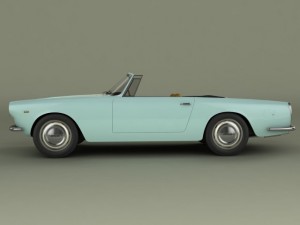 lancia flaminia gt convertible Model 3D