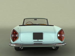 lancia flaminia gt convertible Model 3D