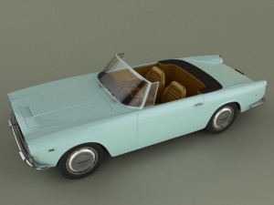 lancia flaminia gt convertible Model 3D