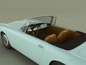 lancia flaminia gt convertible Model 3D