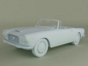 lancia flaminia gt convertible Model 3D