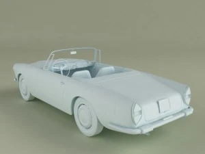 lancia flaminia gt convertible 3D Model
