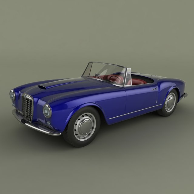 lancia aurelia gran turismo 3D 模型 .c4d .max .obj .3ds .fbx .stl .blend 