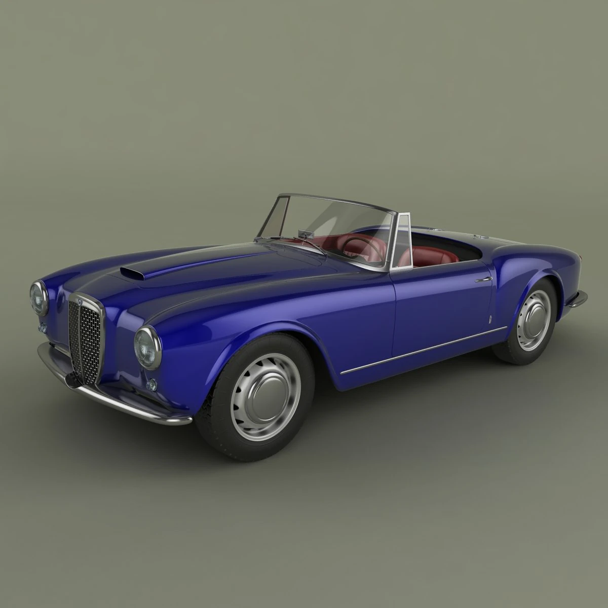 lancia aurelia gran turismo 3D Model .c4d .max .obj .3ds .fbx .stl .blend 