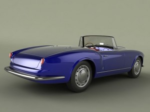 lancia aurelia gran turismo 3D 模型